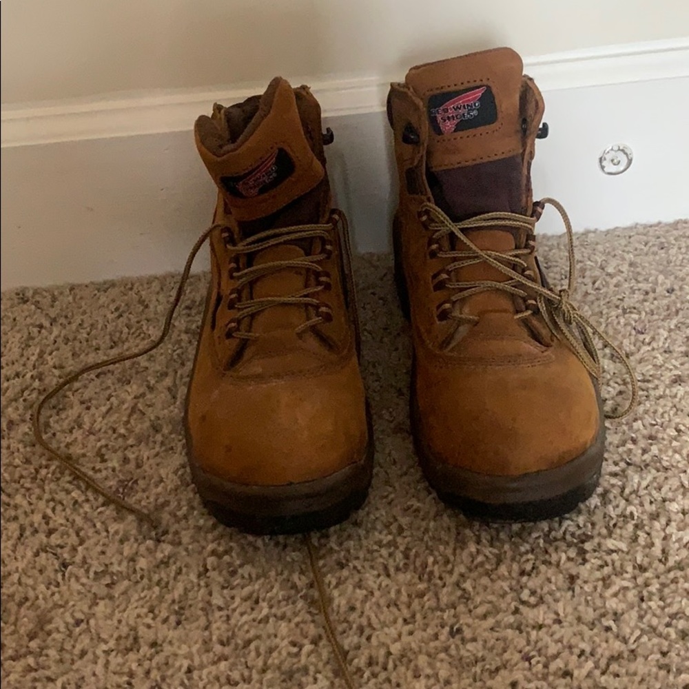 Red wing steel toed boots